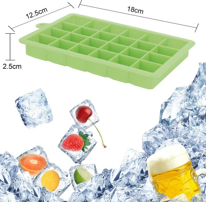Produktbild Intirilife 2x Eiswürfelformen 2er Set à 24 Fächer