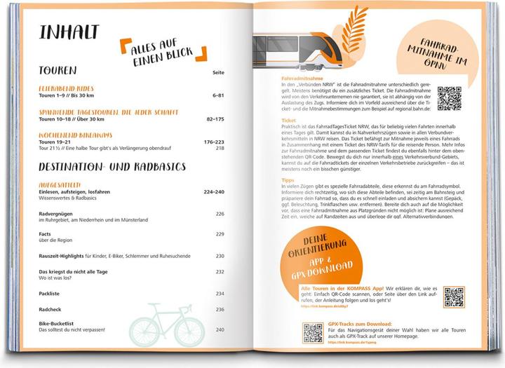 Nährwerte und Zutaten Radvergnügen Ruhrgebiet, Niederrhein & Münsterland mit Bahn und Bike (Deutsch, 2024)