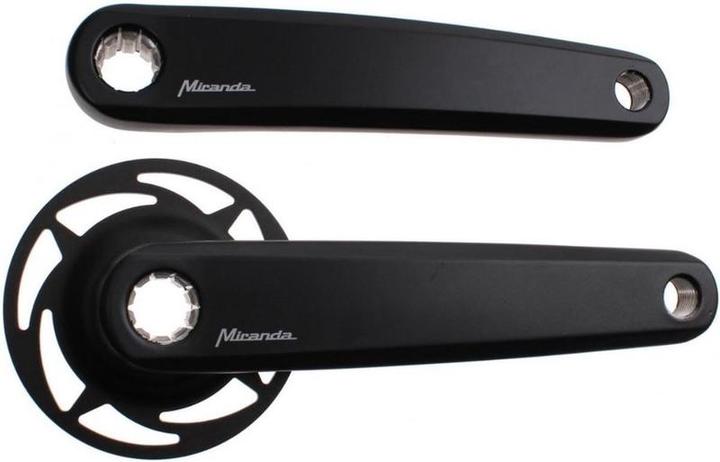 Miranda Crankset E-Bike Bosch-2 ISIS Delta 170 mm schwarz (170 mm)