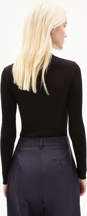 Produktbild Armedangels Alaania Pullover Stand-Up Collar Black (XS)