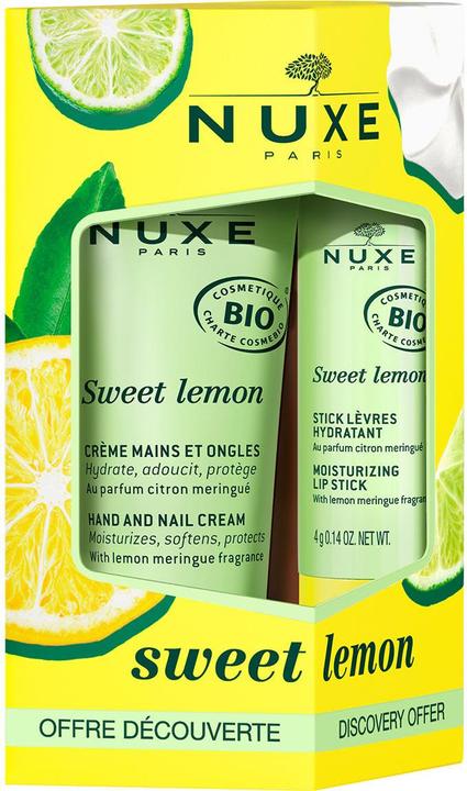 Actual product image Nuxe Sweet lemon care duo for hands and lips (30 ml)