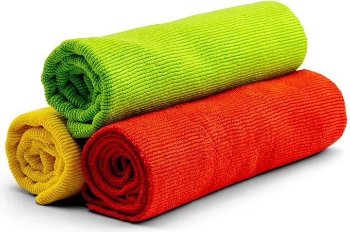 Liquid Elements Poliertuch Mikrofaser Auto Pflegetuch 40x40 cm | 3er Set