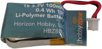 Actual product image Hobbyzone FAZE 2 Battery 100mAh 1S 3.7V (3.70 V, 100 mAh)