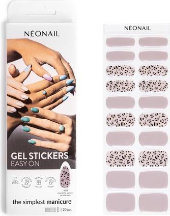Immagine prodotto Neonail Adesivi Gel UV Easy On M04 Beige 15 Modelli di Adesivi per Unghie Strisce di Smalto Gel per Unghie (Colla per unghie, M04)