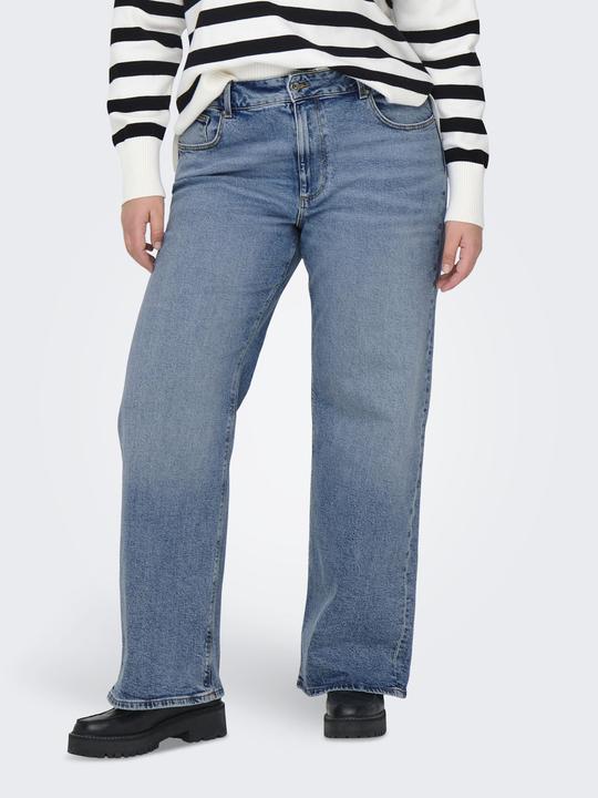 Only CARJUICY Hohe Taille Weiter Beinschnitt Jeans Jeans mit weitem Bein (W44/L30)