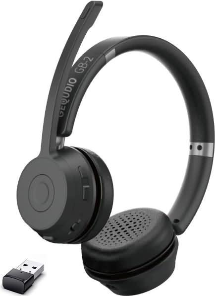 Produktbild Gequdio Schnurlos Bluetooth Headset GB-2 (ohne USB-Adapter) (Kabellos, USB-A)