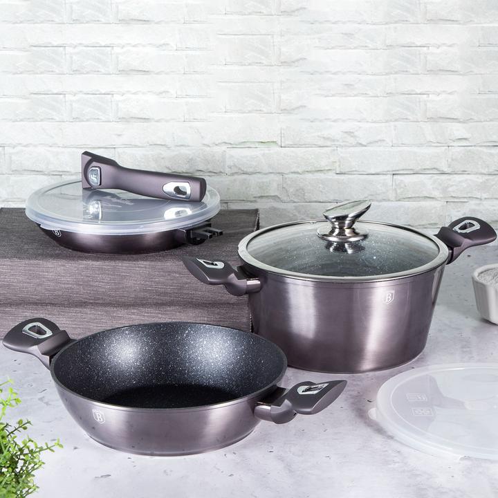 Actual product image BerlingerHaus Pot and pan set BH-7052 (24 cm, Pot, Frying pan, Aluminium)