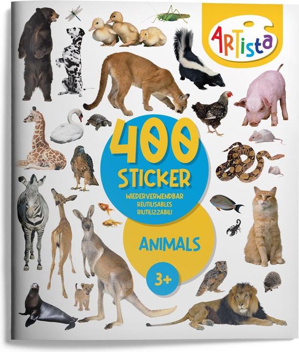 Actual product image Artista Sticker Book Animals (MQ3)