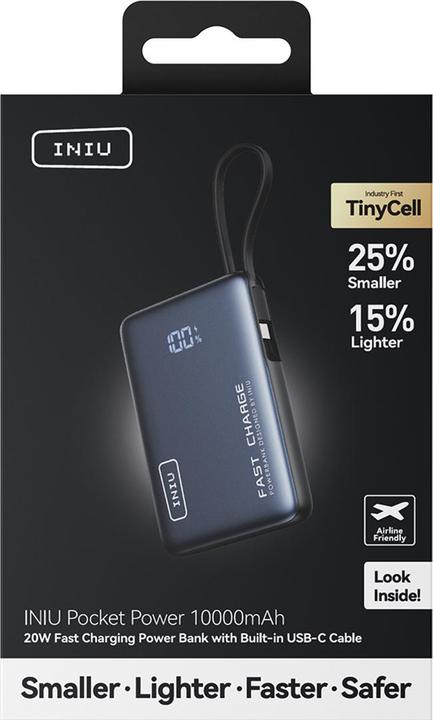 Produktbild INIUPB10ACPOCKETBK Powerbank (10000 mAh, 20 W)