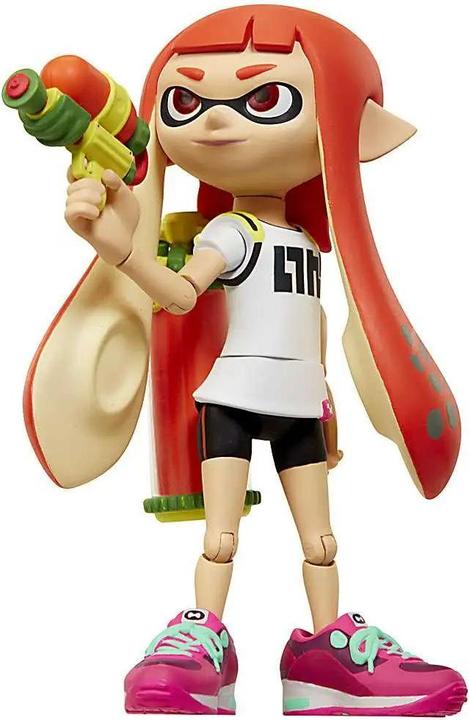 Actual product image Jakks Pacific World of Nintendo Inkling Girl with Blaster Action Figure