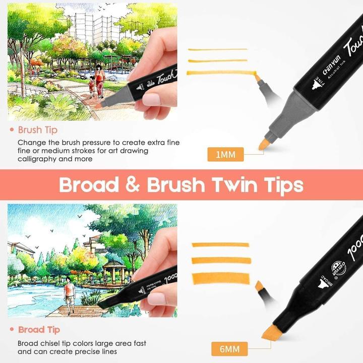Produktbild Tongfu Shop 80 Farbstifte Marker Set (Mehrfarbig, 80 x)