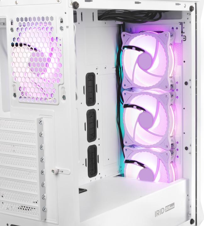 Image du produit Genesis NATEC PC case Irid 505 ARGB Baltas midi Tower (mATX, ATX, Mini-ATX)
