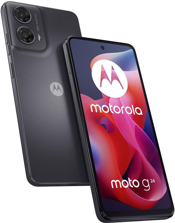 Actual product image Motorola moto g24 (128 GB, Charcoal Mat, 6.56", Dual SIM, 50 Mpx, 4G)