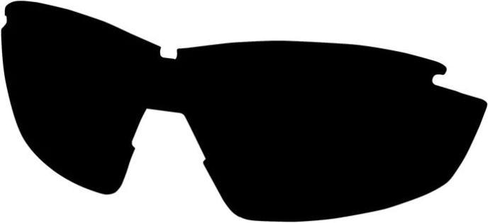 Edge Eyewear Polarisierte Ersatzgläser für OVERLORD, Polarized Smoke Lens