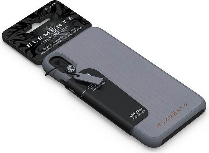 Actual product image Nordic Elements Original Gefion - Iphone Xr Case with Real Maple Wood (Medium Gray) (Apple iPhone XR)