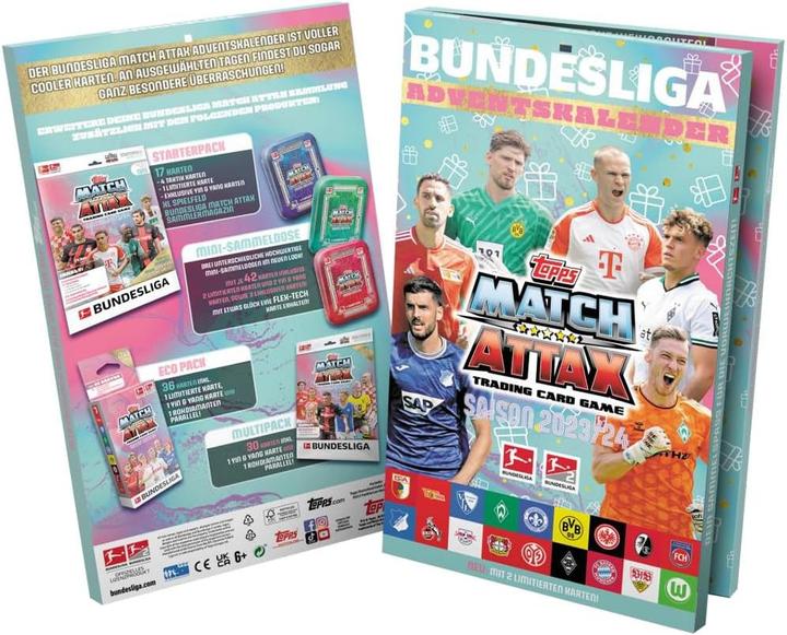 Produktbild Pokémon Bundesliga 2023/24 Adventskalender Bundle mit Sammelkartenhüllen