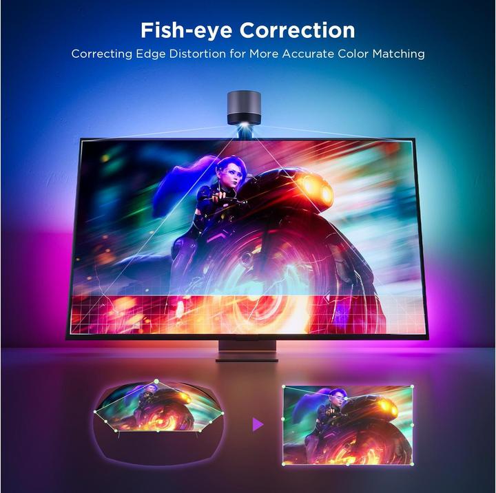 Produktbild Govee Envisual TV Backlight (Warmweiss, RGBIC, 360 cm, Indoor)
