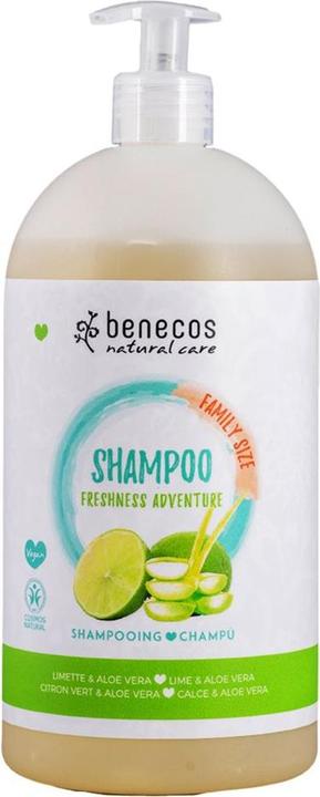 Benecos Shampoo Freshness Adventure Lime & Aloe Vera Family Size (950 ml, Flüssiges Shampoo)
