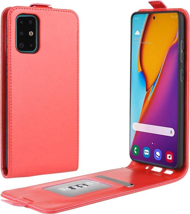 Produktbild Cover-Discount Galaxy S20+ Plus - Klassisches Leder Flip Case vertikal rot (Samsung Galaxy S20+)