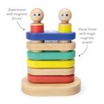 Actual product image Tegu Baby Big Magnetic Stacker 12 parts