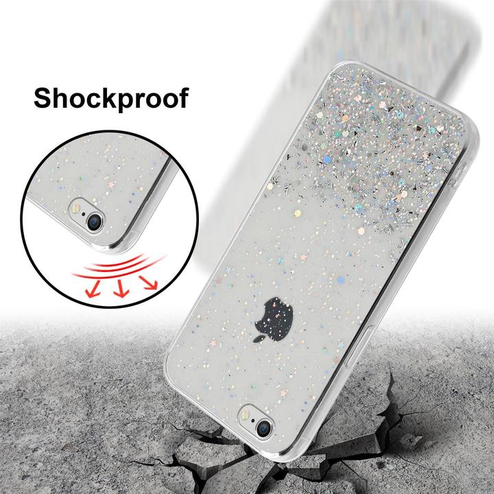 Actual product image Cadorabo TPU cover sparkling glitter (Apple iPhone 6)