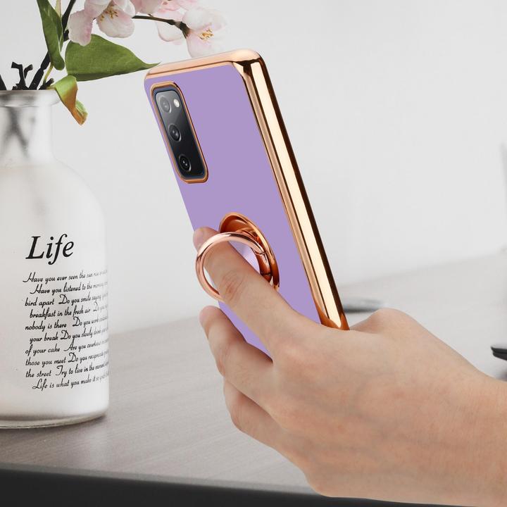 Produktbild Cadorabo Hülle für Samsung Galaxy S20 FE im TPU mit Kameraschutz und Ring LM089 Style (Samsung Galaxy S20 FE)