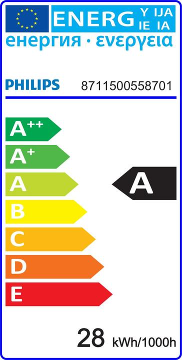 Energy Label Philips Master TL-D Super (G13, 23.40 W, 2050 lm, 1 x, A)