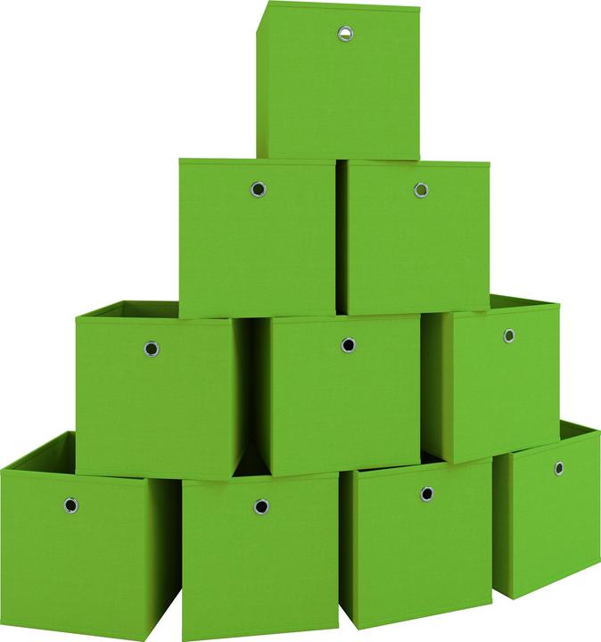 Immagine prodotto VCM Set di 10 scatole pieghevoli in tessuto (28 x 27 x 27 cm)