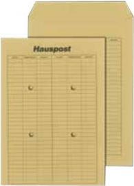 Image du produit Mailmedia Enveloppe pour le courrier à domicile, brune, C4, non gommée avec impression de tableau et 4 trous (250 x)