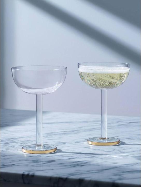Image du produit LSA 2er Set Luca Coupe Glas 200ml - gold (2 dl, 1 x, Verres à apéritif)