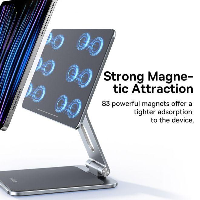 Produktbild Baseus MagStable magnetischer faltbarer Ständer für Tablets 10,9–11 Zoll – Grau