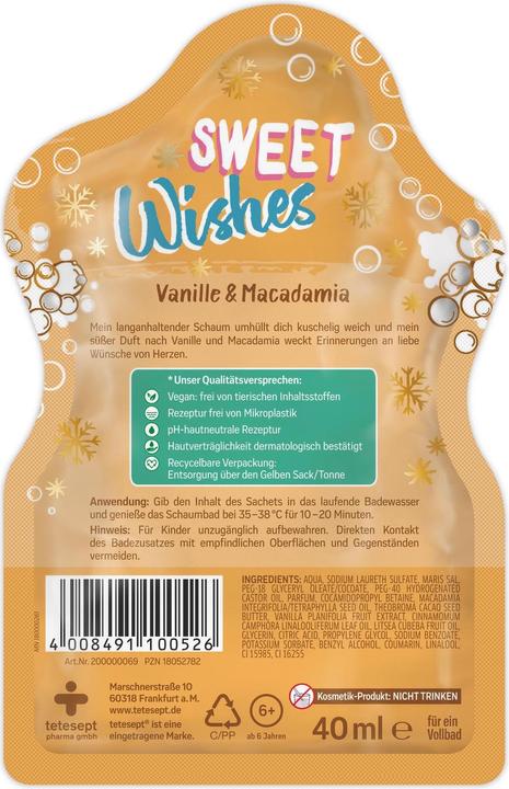 Image du produit Tetesept Plaisir du bain Sweet Wishes 40ml (40 ml, Huile de bain)