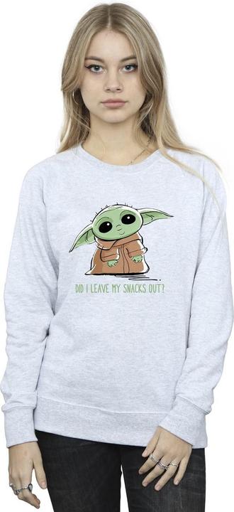 Image du produit Star Wars - Sweat THE MANDALORIAN GROGU SNACKS MEME - Femme (S)