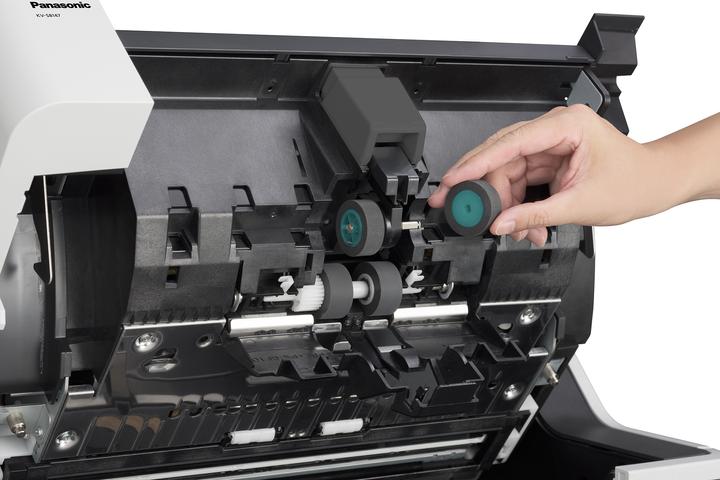 Produktbild Panasonic KV-S8147 A3 Scanner 140ppm/280ipm 750 Blatt ADF Color Displ. 5 Ultrasonic Sensoren bis 100.000 Se... (USB)