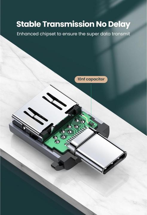 Actual product image Ugreen USB-C 3.1 to USB-A 3.0 Jack Adapter (USB Type C, USB-A)