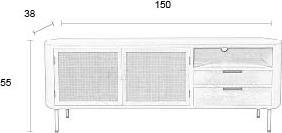 Actual product image Zuiver Amaya (150 x 38 x 55 cm)