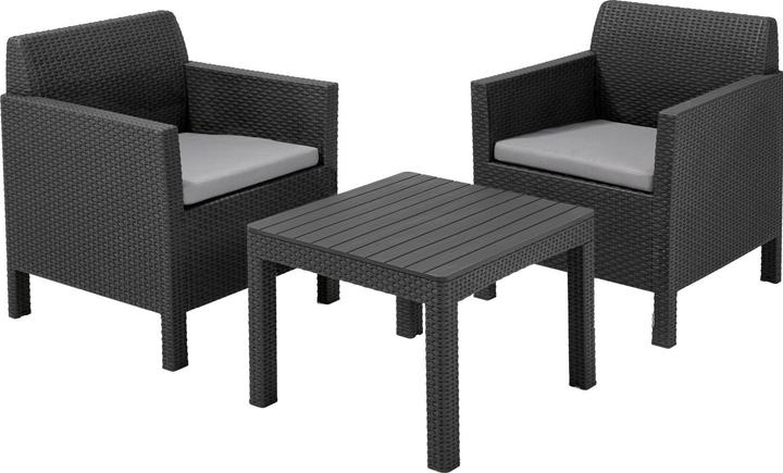 Allibert Balcony set Orlando Balcony, graphite, 2 seats