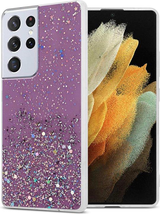 Violet avec paillettes