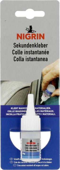 Produktbild Nigrin Sekundenkleber (10 g, 10 ml)