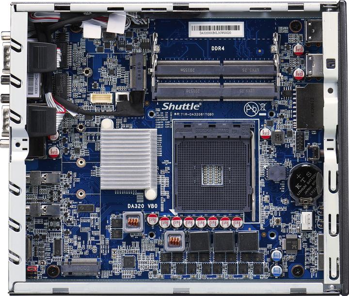Produktbild Shuttle Socket AM4, 2 x SO-DIMM DDR4-2666/2933 max.,./2. HDD/SSD, 2 x Gigabit LAN