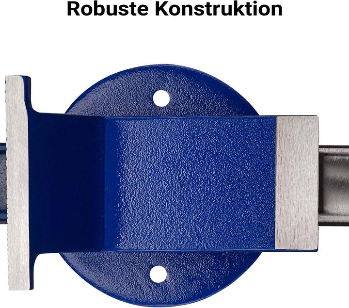 Produktbild Wiltec Schraubstock 125mm Klemmbacken Parallelschraubstock Tischschraubstock