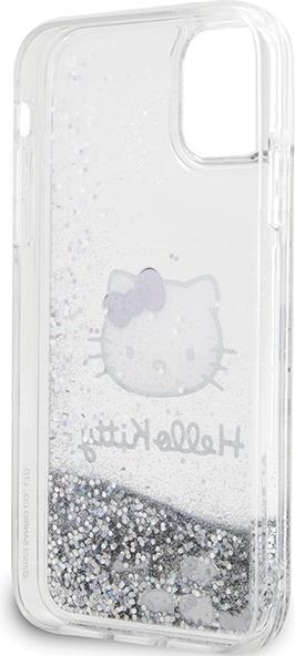 Immagine prodotto Hello Kitty HKHCN61LIKHET iPhone 11 / Xr 6.1" srebrny/argento hardcase Liquid Glitter Charms Kitty He (Apple iPhone 11, Apple iPhone XR)
