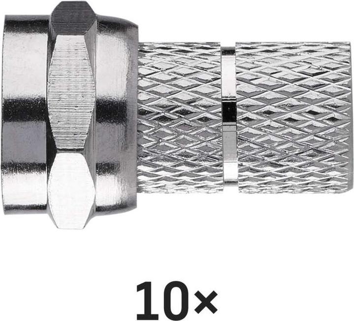 Produktbild Emos Konnektor F-Stecker für Koaxialkabel CB113, 10 Stk.