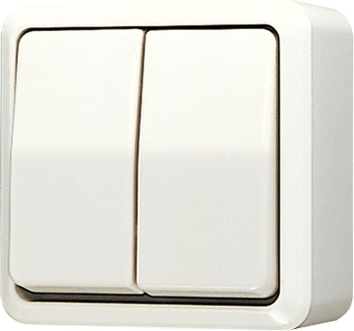 Actual product image JUNG Series switch AP 600 ws glz AP IP20 2f 605A