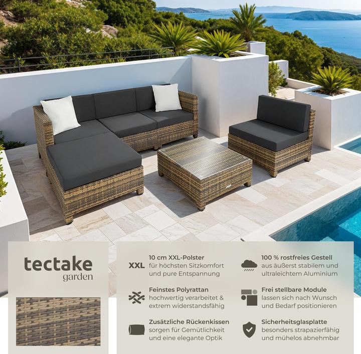 Produktbild tectake Rattan Lounge