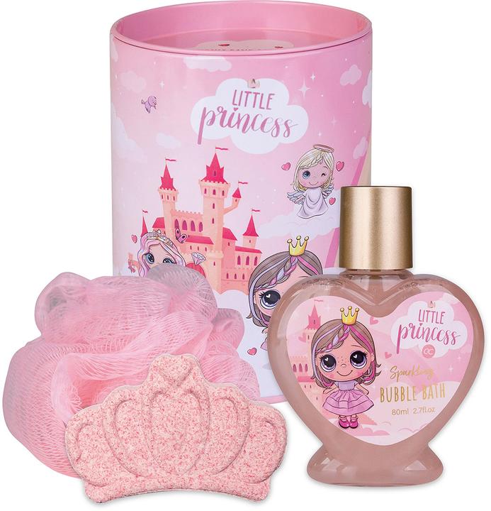 Image du produit Accentra Set de bain LITTLE PRINCESS dans une tirelire en étain, comprenant 80ml de bain moussant, 50g de (Set soin capillaire)