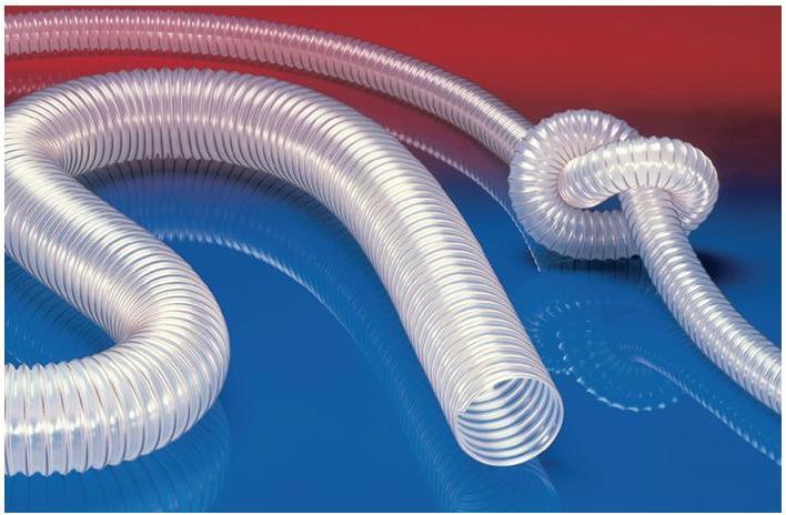 Produktbild Norres PROTAPE® PUR 330 FOOD Saug- und Gebläseschlauch Innen Ø 70 mm Aussen Ø 78 mm Länge 10 m Wand