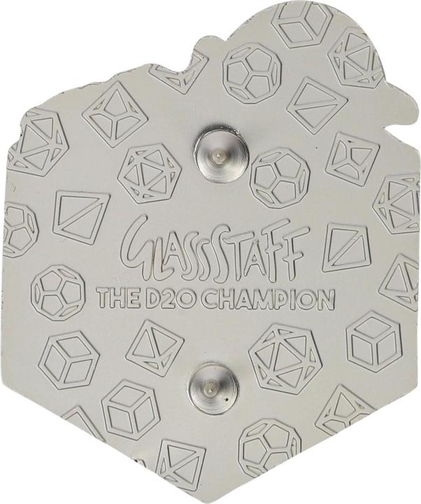 Actual product image Glass Staff Anstecker The d20 Champion Mehrfarbig