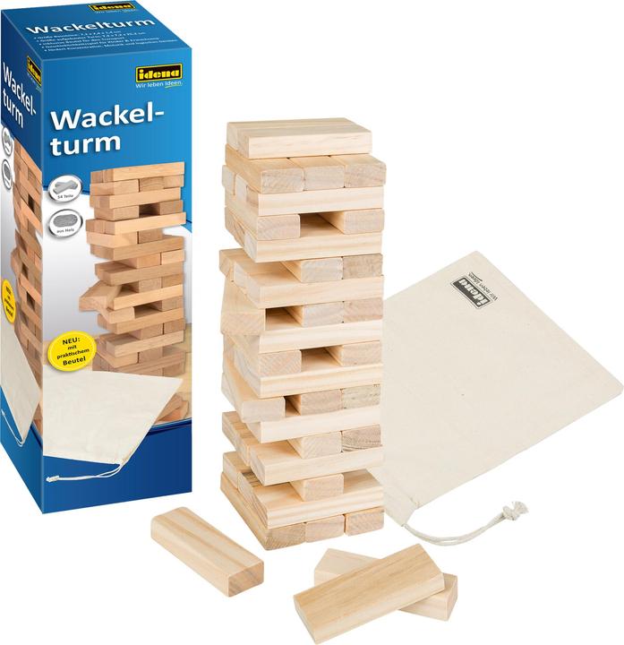 Idena Wackelturm 26x8x8cm Holz FSC100%