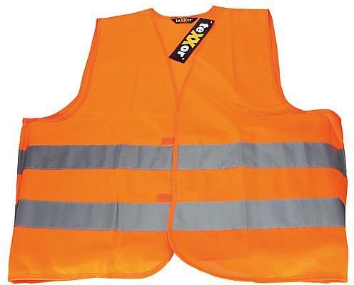 Produktbild Nitras Warnschutz-Weste, neonorange (Farbcode: 4100), 120 g/qm, atmungsaktiv, mit Klettverschluss fü (XL)